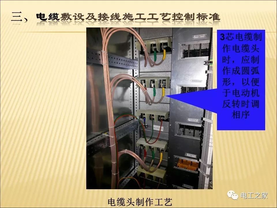 一條完成開關(guān)柜安裝，電纜橋架施工，電纜敷設(shè)及布線施工，照明配電箱施工