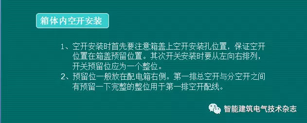 必須收集！配電箱內(nèi)部布線要求