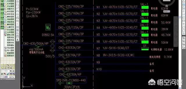 建筑工地的建筑電工老師傅教你如何理解建筑藍(lán)圖中的配電箱系統(tǒng)圖！