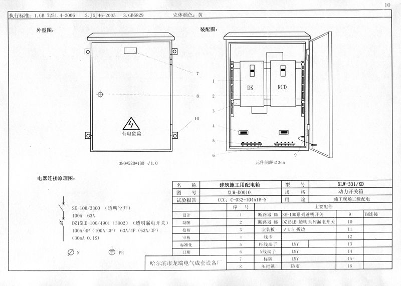 從變壓器到配電箱！臨時電源線連接和配電箱配置標準圖！